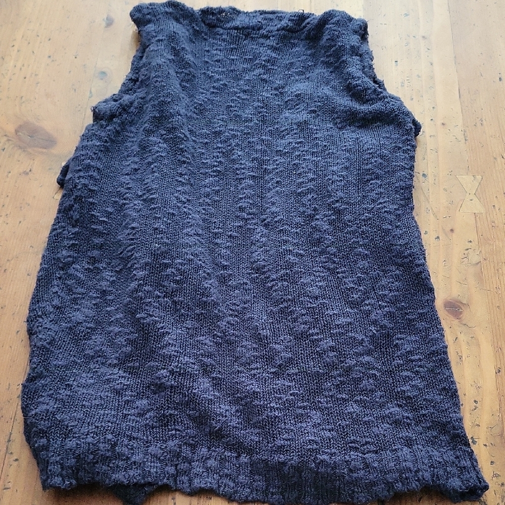 **Removing 7/24**Mossimo Supply Co Blue Knit Cardigan Sweater Vest - Picture 6 of 6